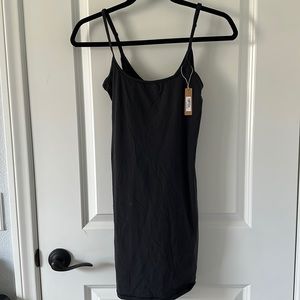 SKIMS slip (mini) dress in black (onyx) size S
